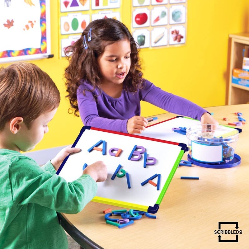 ScribbleDo 10 Pack Magnetic Dry Erase Board for Kids Whiteboard 9â€x12â€ Includes White Board for Writing Learning & Drawing Art Educational Kids Toy - Image 4